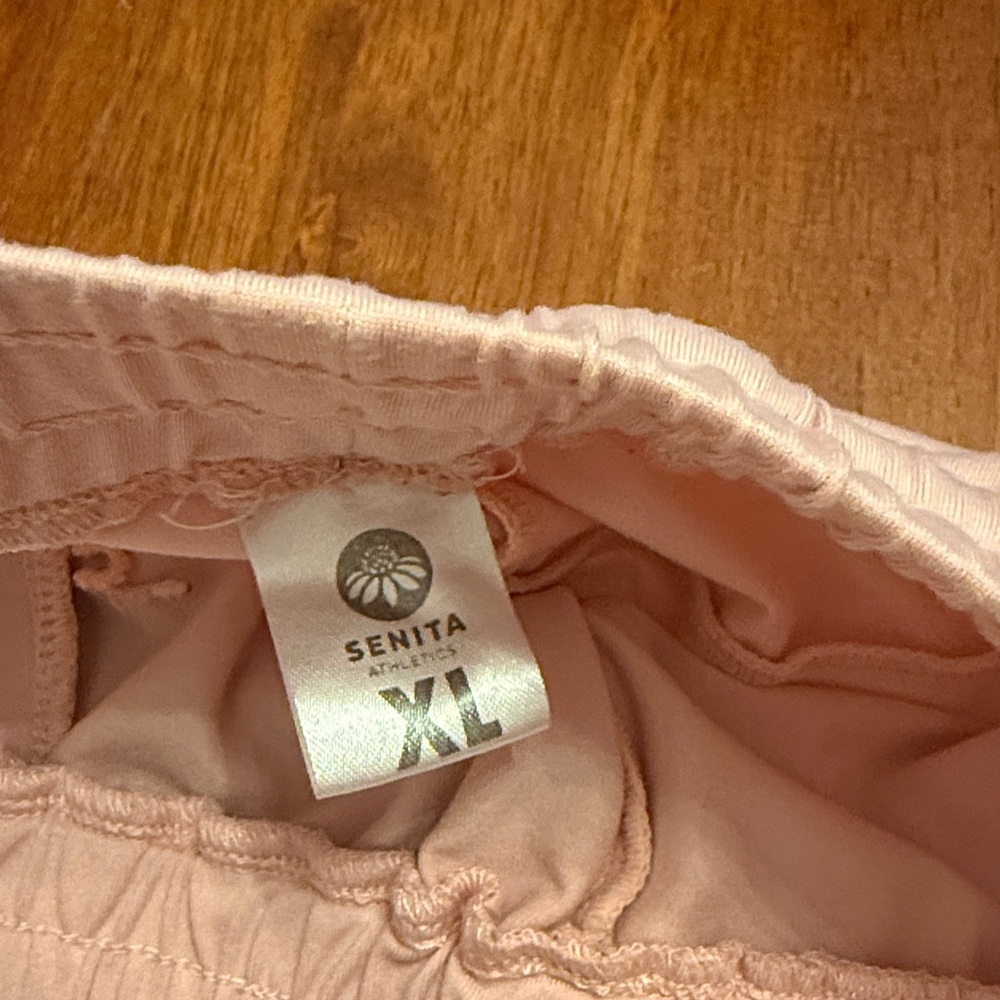 Senita Athletics Blush Pink Weekend Shorts - Picture 3 of 3